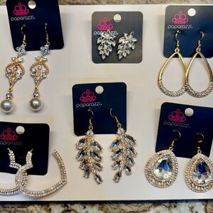 NWOT Gold tone Stunner Bling Earring Lot